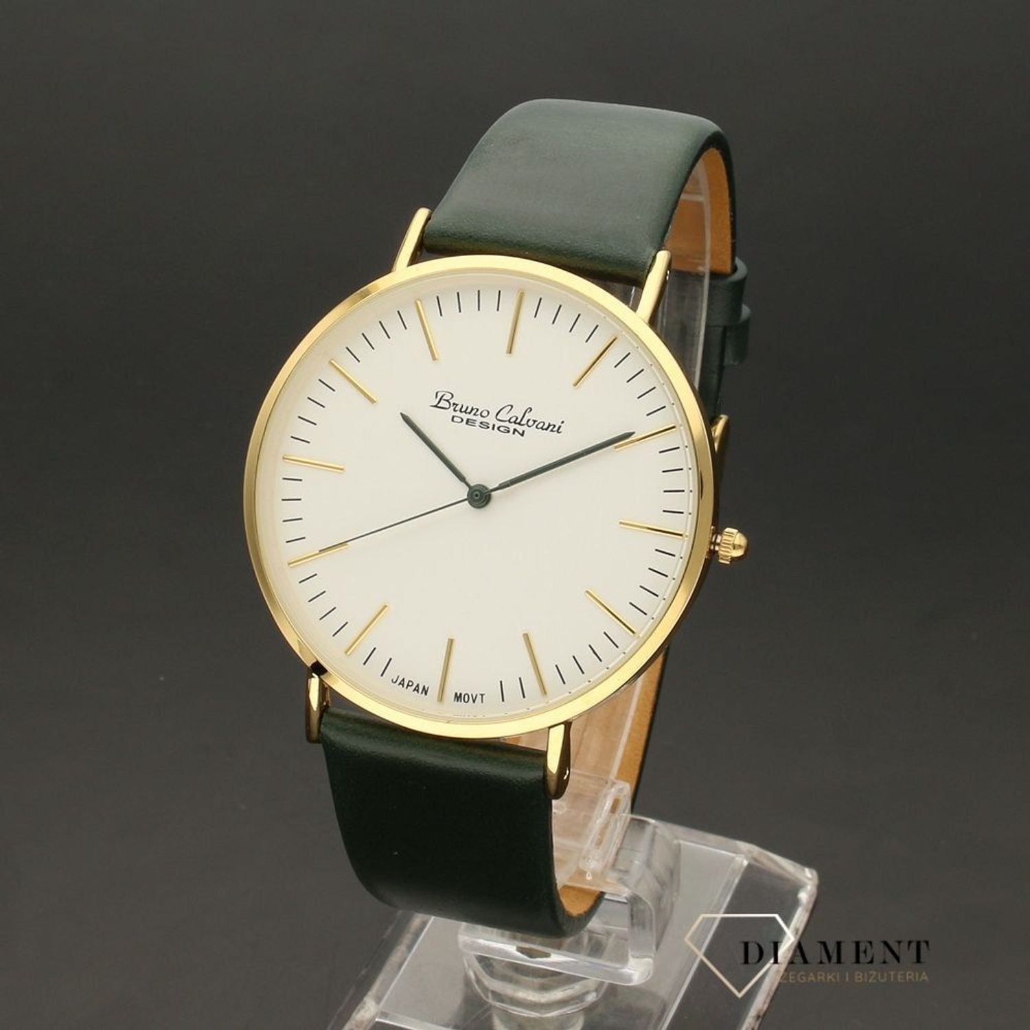 Zegarek męski  na zielonym pasku.1.jpg